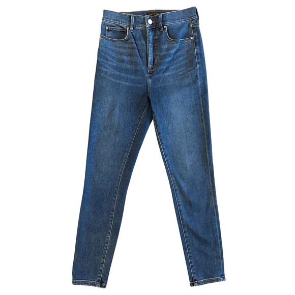 Ann Taylor Jeans Women's Size 4 Blue The Skinny Super High Rise Preppy 1143 - Picture 1 of 11